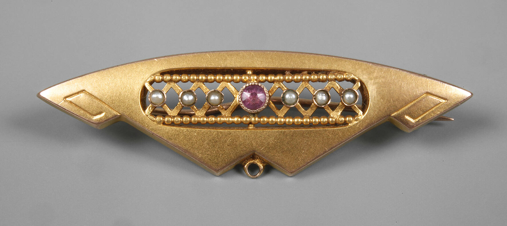 Goldbrosche Jugendstil