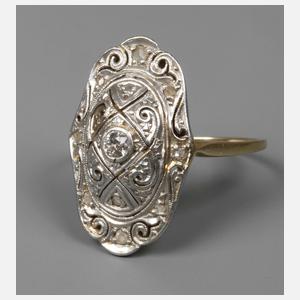 Damenring mit Diamant