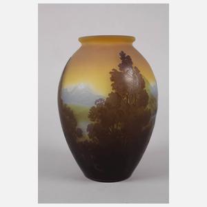 Emile Gallé Vase Fjordlandschaft