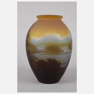 Emile Gallé Vase Fjordlandschaft
