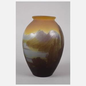 Emile Gallé Vase Fjordlandschaft
