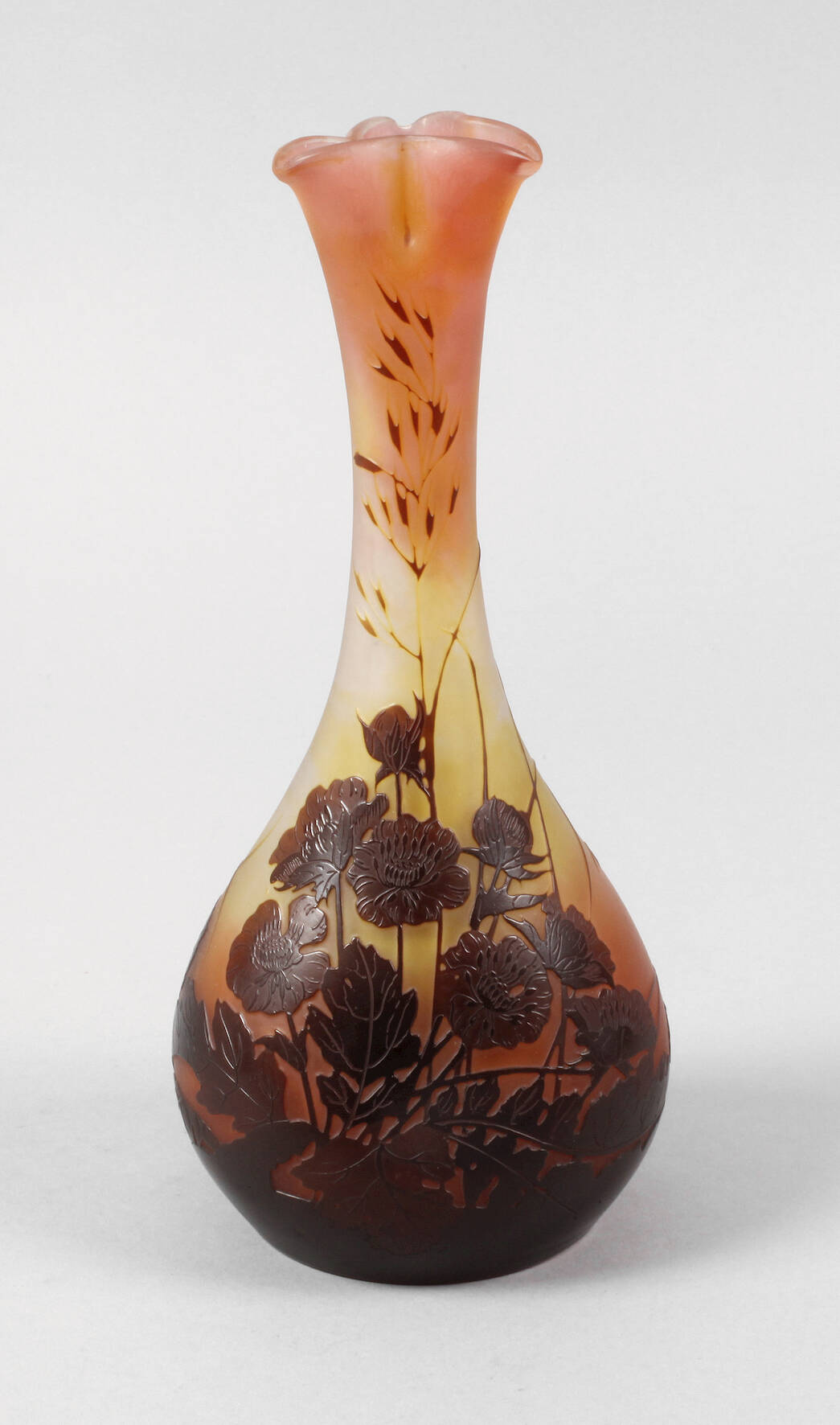 Emile Gallé Ätzglasvase