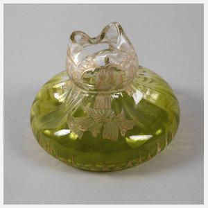 Ätzglasvase Jugendstil