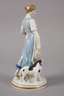 Meissen "Landmädchen mit Wachtelhund"