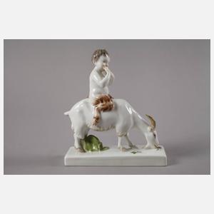 Meissen "Faun auf Ziege"