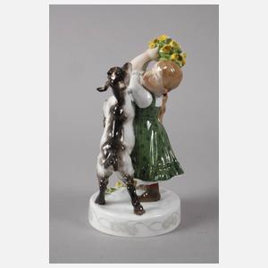 Meissen "Mädchen mit Ziege"