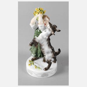 Meissen "Mädchen mit Ziege"