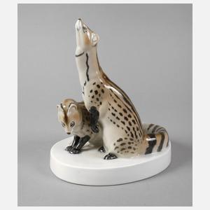 Meissen "Zwei Zibetkatzen"