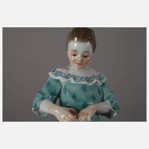 Meissen "Mädchen mit Apfel und Korb"