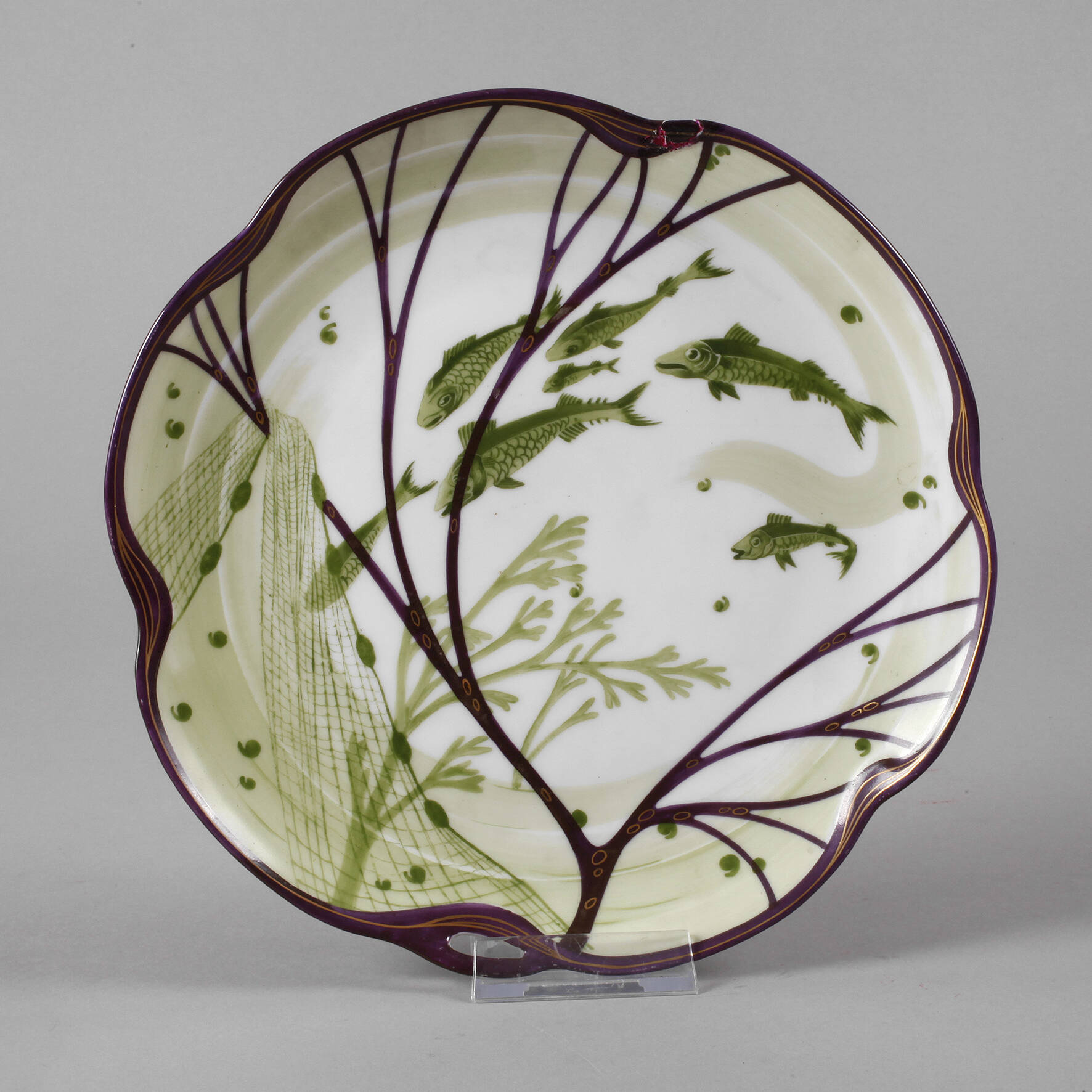 Nymphenburg Teller aus einem Fischservice