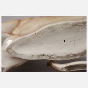 Nymphenburg liegender "Silberlöwe"