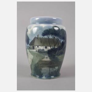 Rörstrand Bodenvase mit Landschaftsdekor