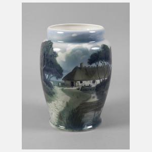 Rörstrand Bodenvase mit Landschaftsdekor