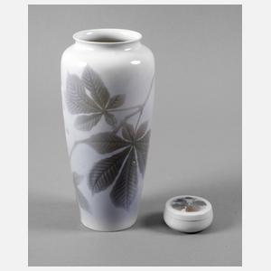 Rosenthal Vase mit Kastaniendekor