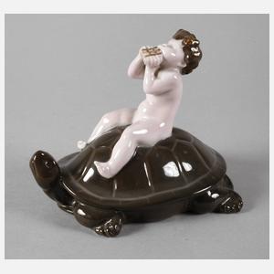 Rosenthal "Junger Pan auf Schildkröte"