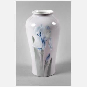 Heubach Jugendstilvase Irisdekor