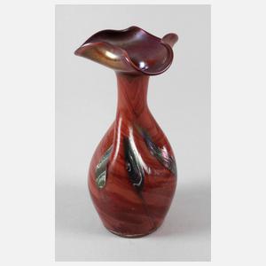 Rindskopf Vase "Lebrigrotes Opakglas"