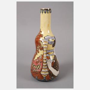 Royal Bonn Vase nach Alfons Mucha