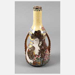 Royal Bonn Vase nach Alfons Mucha
