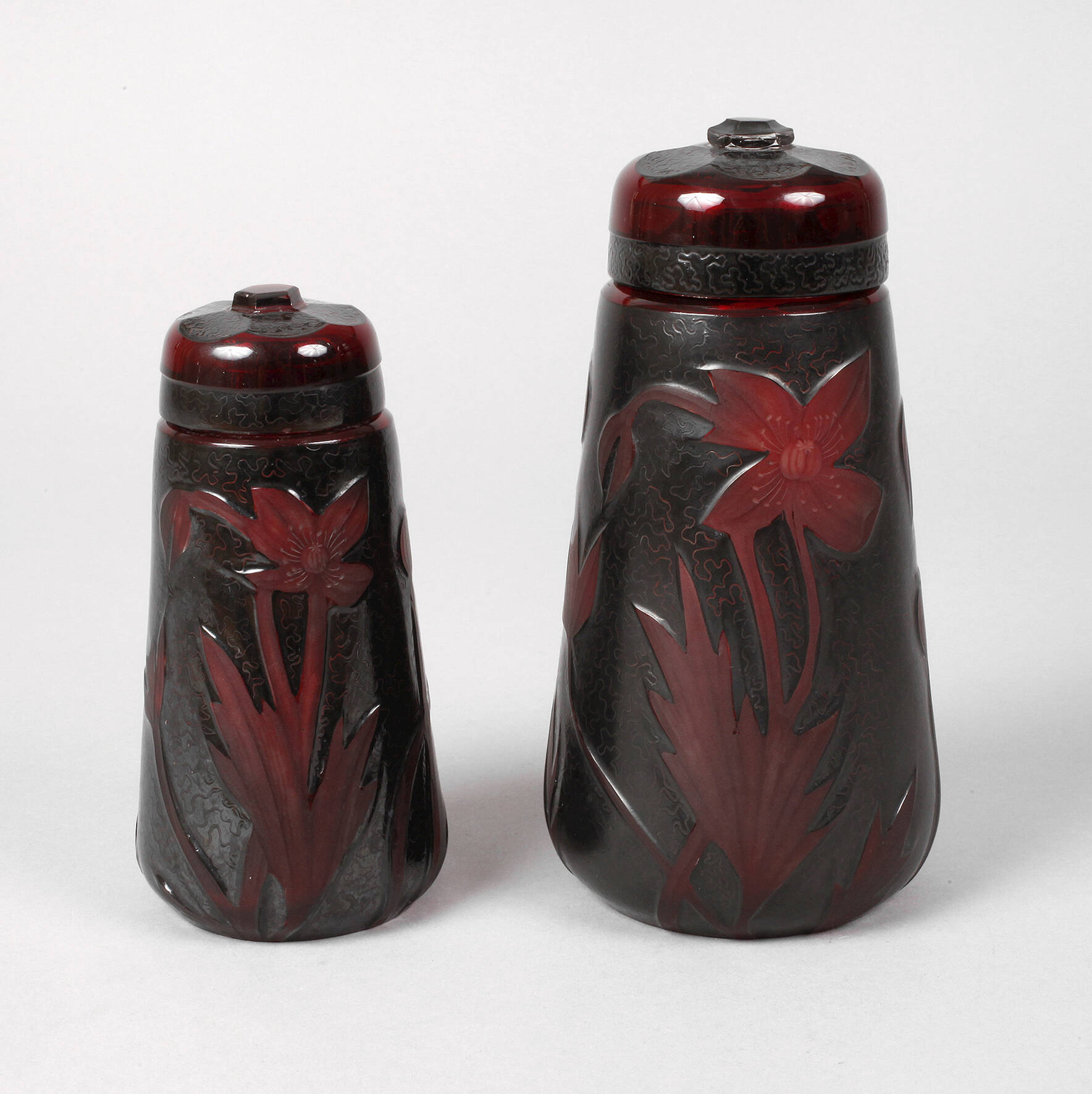 Zwei Deckelgefäße Art déco