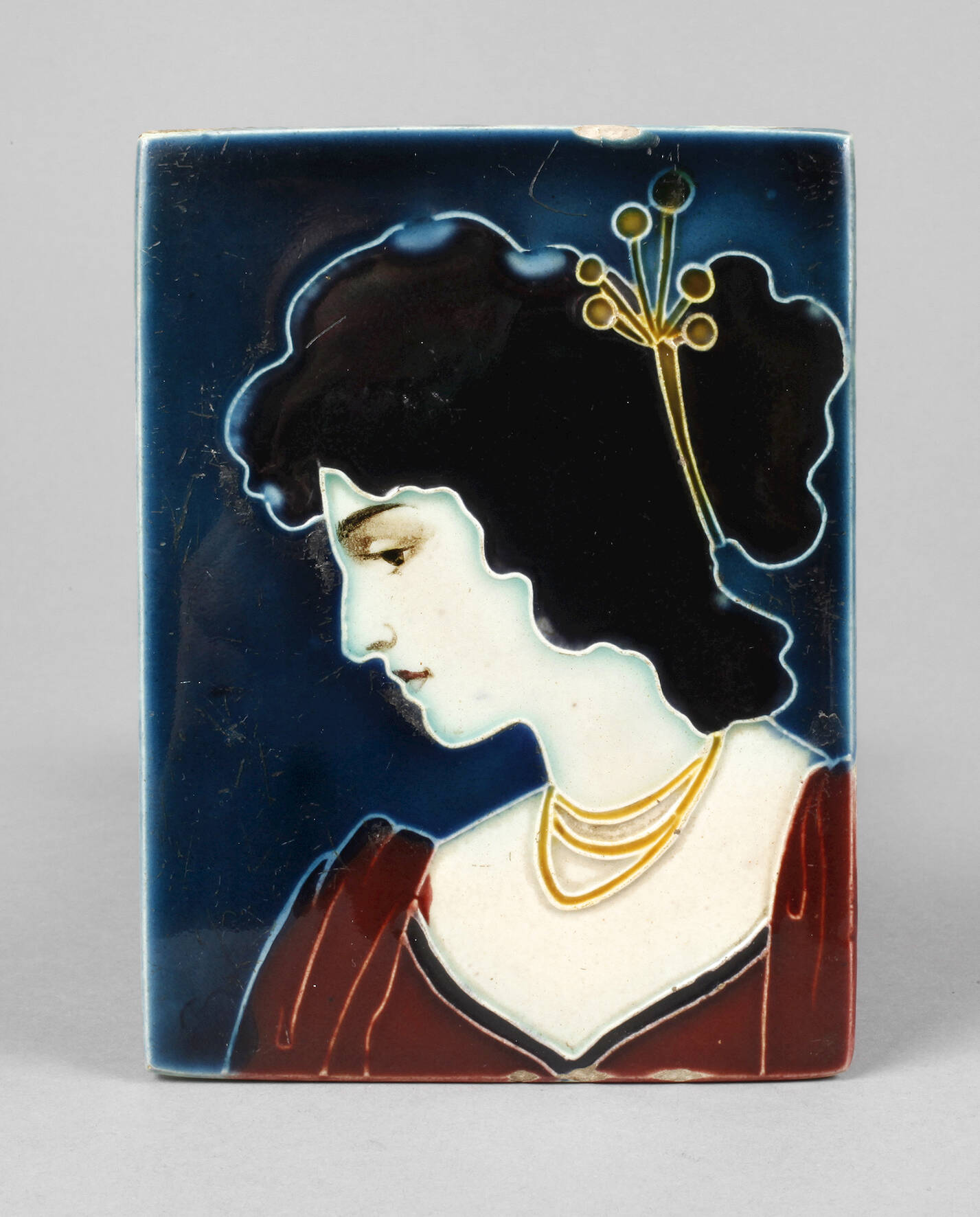 J. von Schwarz kleine Wandfliese