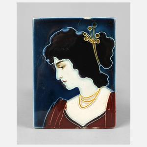 J. von Schwarz kleine Wandfliese