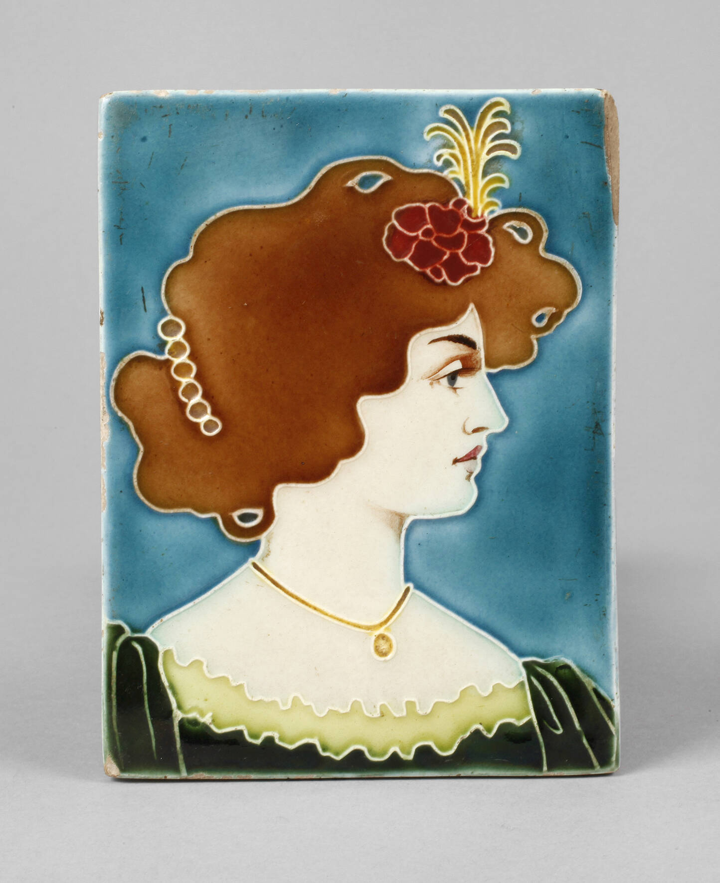 J. von Schwarz kleine Wandfliese