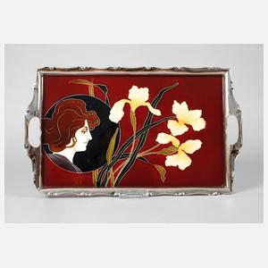 J. von Schwarz Jugendstiltablett