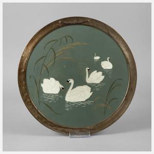 Villeroy & Boch Wandplatte Schwanenmotiv