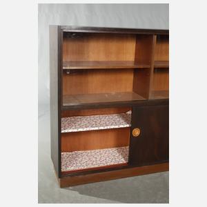 Zwei Büchervitrinen Art déco