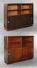 Zwei Büchervitrinen Art déco