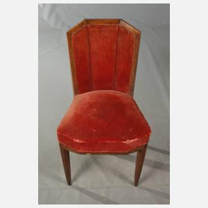 Vier Stühle Art déco