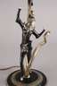 Figürliche Tischlampe Art déco