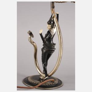 Figürliche Tischlampe Art déco