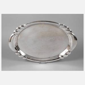 Großes Silbertablett Art déco