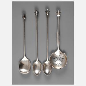 Dänemark vier Silberlöffel