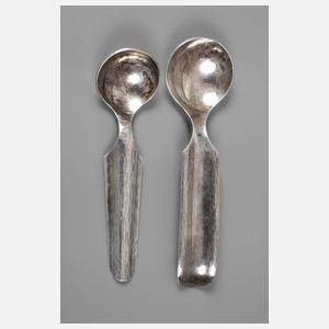 Zwei Silberlöffel Willi Stoll Leipzig
