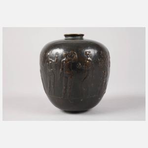 Bronzevase Fritz Nuss attr.