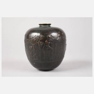 Bronzevase Fritz Nuss attr.