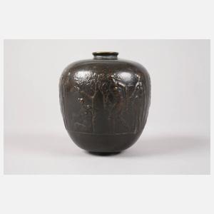 Bronzevase Fritz Nuss attr.