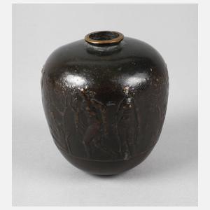 Bronzevase Fritz Nuss attr.