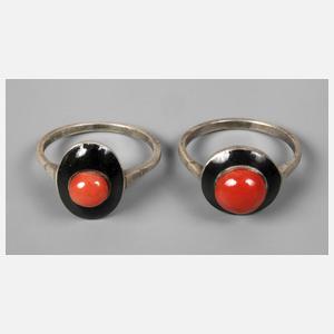 Zwei Art déco-Ringe