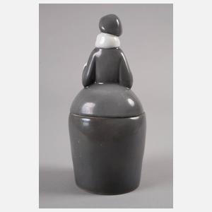 Heubach figürliche Deckeldose