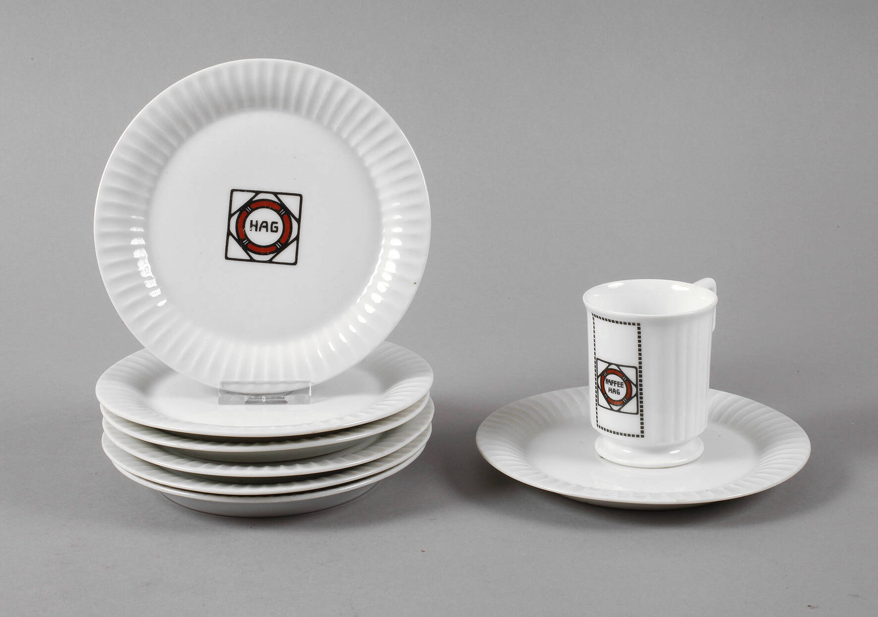 Konvolut Werbegeschirr "Kaffee Hag"