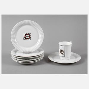 Konvolut Werbegeschirr "Kaffee Hag"