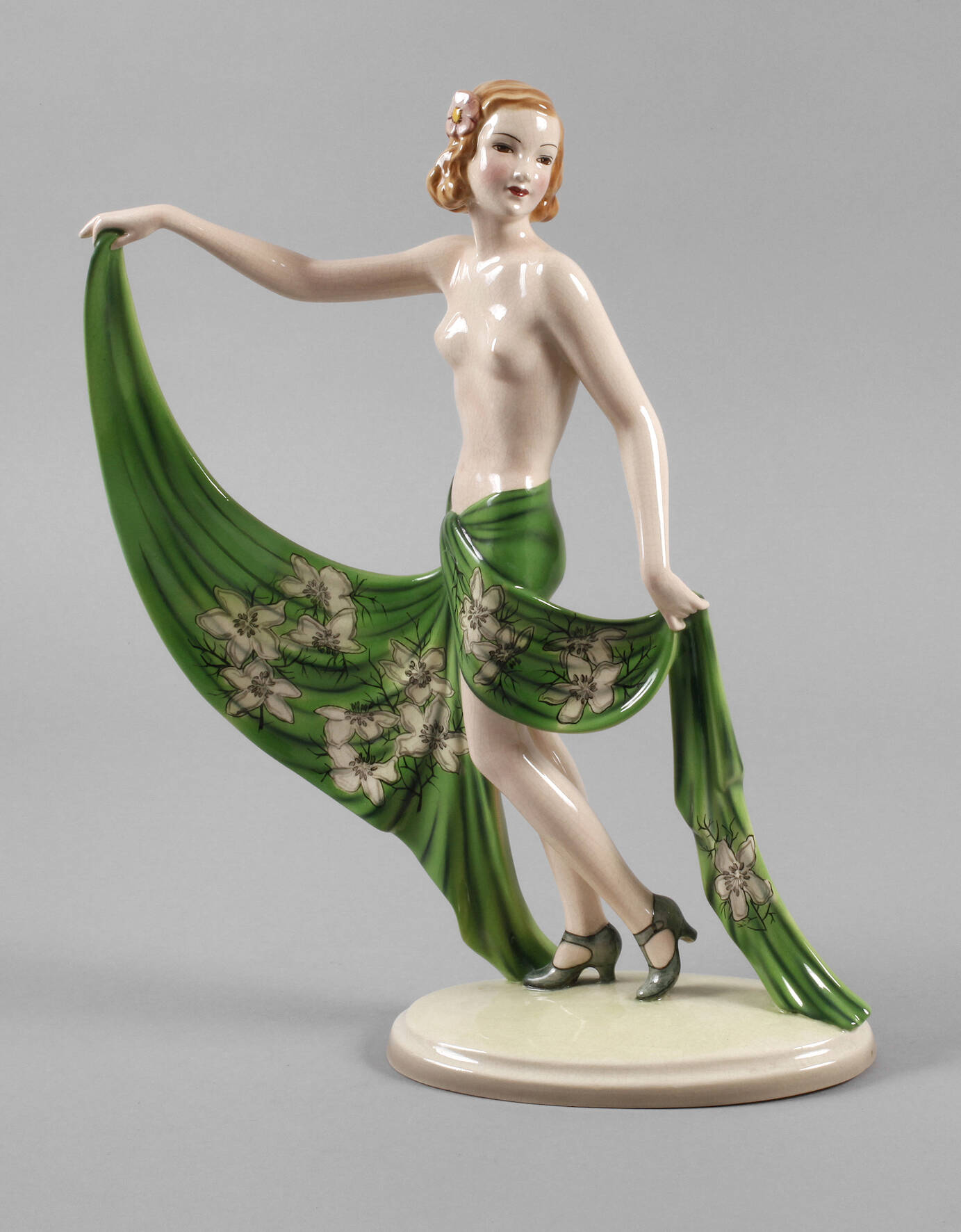 Goldscheider Wien Tänzerin Art déco