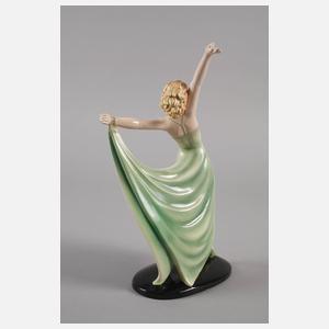 Keramos Wien Tänzerin Art deco