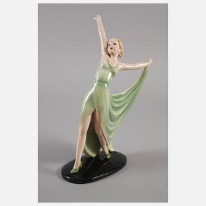 Keramos Wien Tänzerin Art deco