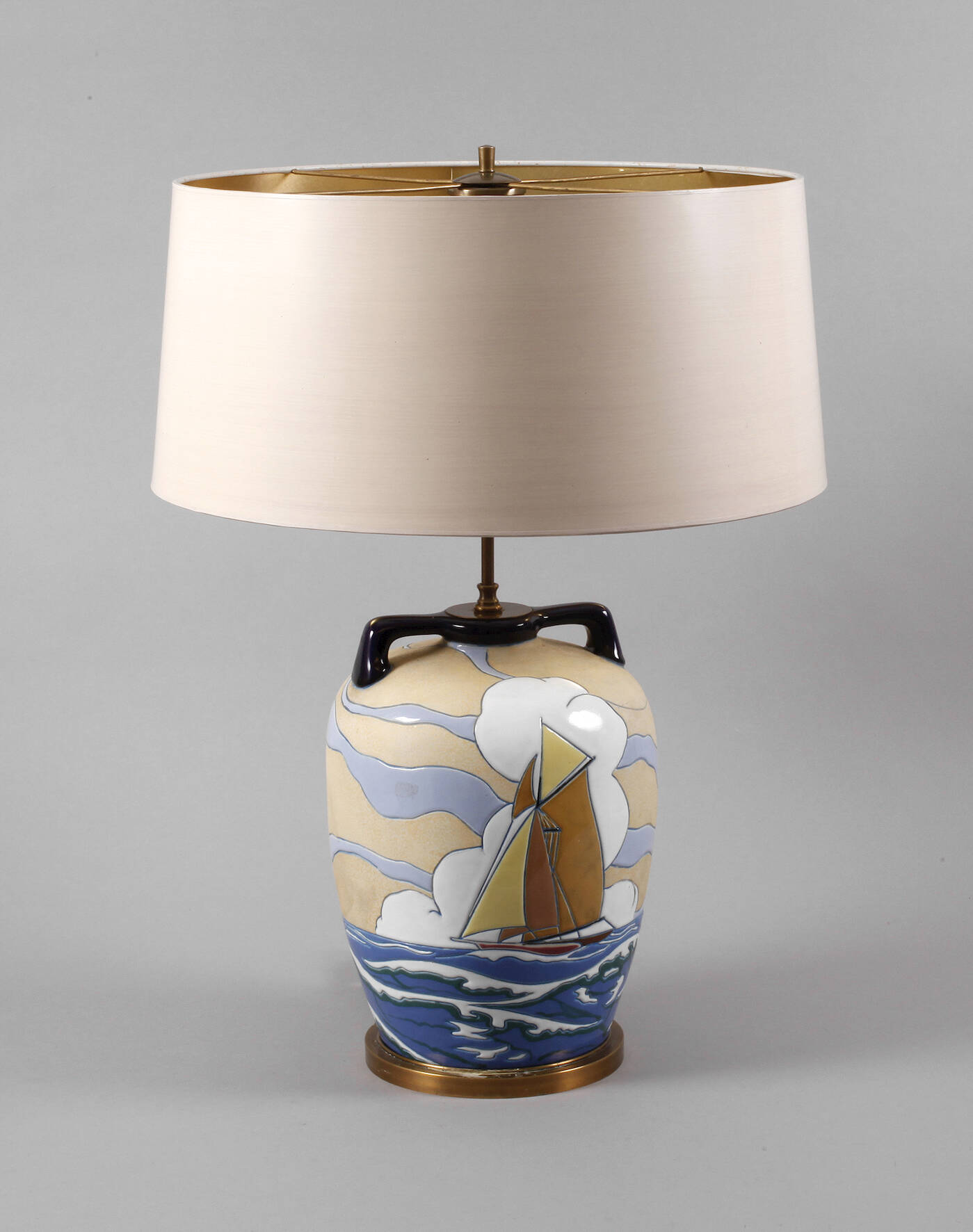 Turn-Teplitz Lampenfuß Segelboote