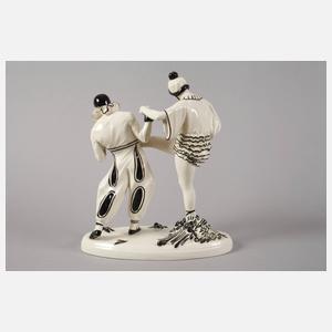 Pierot und Columbine Art déco